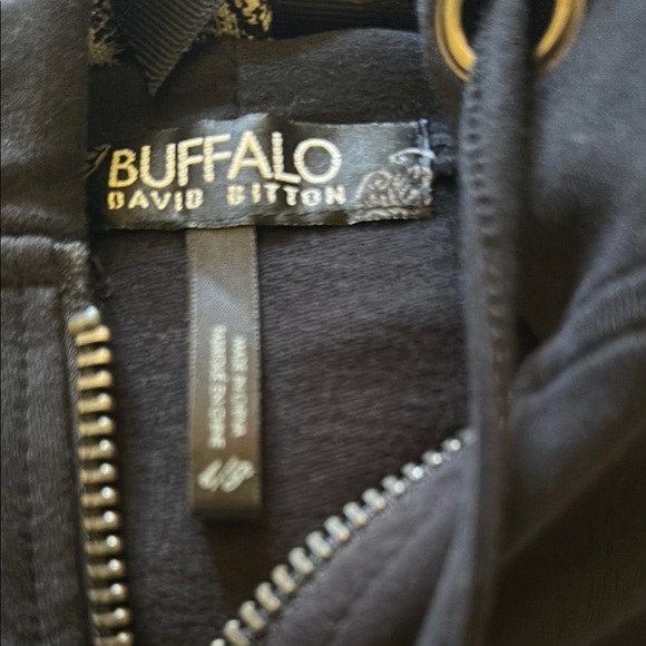 Buffalo David Bitton Black and Gray Utility Hoodie - Picture 2 of 5